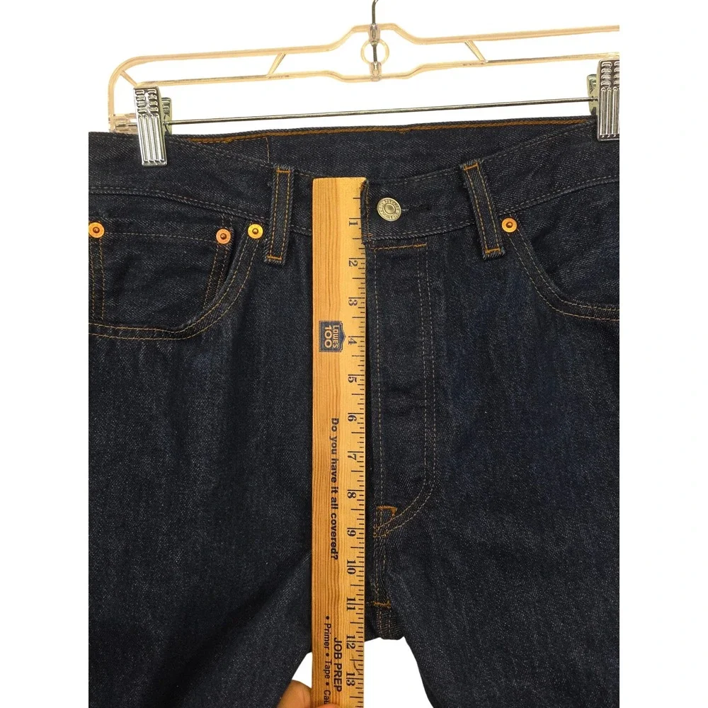 Levi Strauss 501 Jeans Mens 33x30 Dark‎ Wash Denim Heritage Workwear Classic